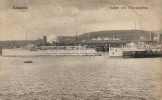 Sassnitz, Hafen, Fährschiffen / port, ferries, steamships (fl)