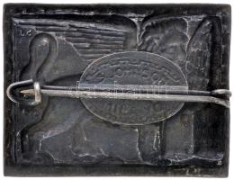 Olaszország ~1920. "Az Isztriai Velencei Szárnyas-oroszlán" fém jelvény hátlapján "S....