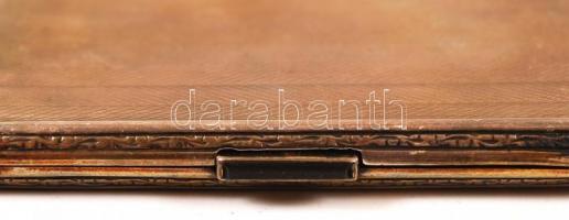 cca 1900 Ezüst cigarettatárca / Silver cigarette holder 142 g