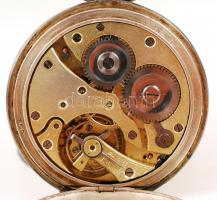 cca 1900 Niello díszítéses ezüst zsebóra. Hiányzó üveggel, kis hibával, nem jár. / cca 1900 Niello s...