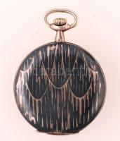cca 1900 Niello díszítéses ezüst zsebóra. Hiányzó üveggel, kis hibával, nem jár. / cca 1900 Niello s...