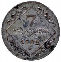 1802E 7Kr Ag "I. Ferenc" Gyulafehérvár (4.34g) T:2-
Hungary 1802E 7 Kreuzer Ag "Franz...