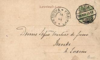 Pápa, Gróf Esterházy-kastély, új városrész; kiadja Mayer A. (EK)