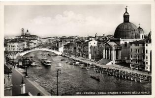 Venice, Venezia; Canal Grande, Ponte degli Scalzi