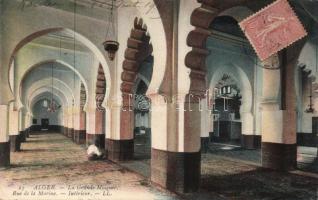 Algiers, Alger; Rue de la Marine, La Grande Mosquee / street, mosque, interior (EK)
