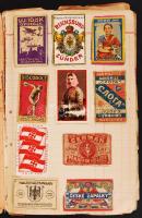 Nagyrészt háború előtti gyufacímke gyűjtemény, összesen 225 db, ebből kb 150 db régi / Collection of...