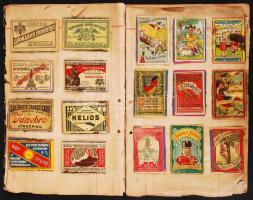 Nagyrészt háború előtti gyufacímke gyűjtemény, összesen 225 db, ebből kb 150 db régi / Collection of...