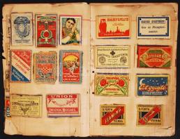 Nagyrészt háború előtti gyufacímke gyűjtemény, összesen 225 db, ebből kb 150 db régi / Collection of...