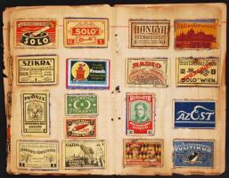 Nagyrészt háború előtti gyufacímke gyűjtemény, összesen 225 db, ebből kb 150 db régi / Collection of...