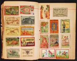 Nagyrészt háború előtti gyufacímke gyűjtemény, összesen 225 db, ebből kb 150 db régi / Collection of...