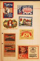 Nagyrészt háború előtti gyufacímke gyűjtemény, összesen 225 db, ebből kb 150 db régi / Collection of...