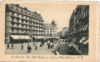 Grenoble, Rrue Felix Poulat, Grand Hotel Moderne