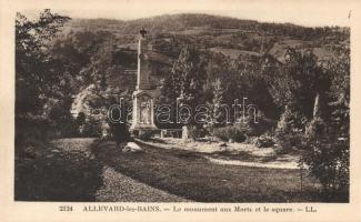 Allevard-les-Bains, square, monument