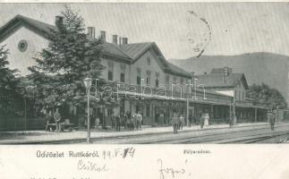 1899 Ruttka, vasútállomás / railway station