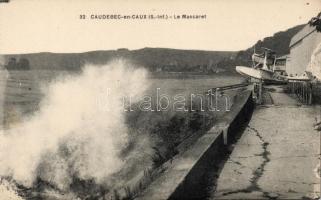Caudebec-en-Caux, Le Mascaret / tidal, aeroplane