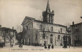 Saint-Marcellin, Place de lEglise / square, church