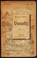 1904 Geuters Führer Venedig 6te Auflage sok illusztrációval, kissé szakadt térképpel / with many illustrations, and map