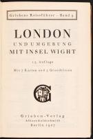 Griebens London und Insel Wight. Berlin, 1927 térképpel / with many illustrations, and map