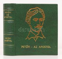 Petőfi Sándor: Az apostol. Bp., 1979. Minikönyv, készült 500 példányban, illusztrált, kiadói aranyozott műbőr kötés, újszerű állapotban.