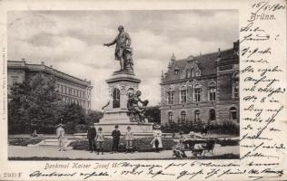 Brno, Brünn; Denkmal Kaiser Josef II / statue (EK)