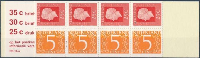 Queen Julianna I., digits stampbooklet, I. Julianna királynő, számjegyek bélyegfüzet