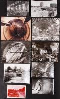 cca 1970-1990 Metróépítés fotói, 9 db, 12x9 és 20x16 cm közötti méretekben