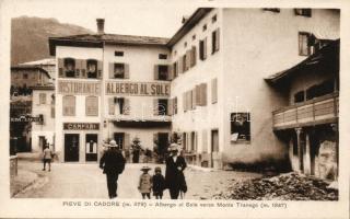 Pieve di Cadore, Albergo al Sole , Monte Tranego, officina garage / hotel and restaurant, mountain, garage workshop