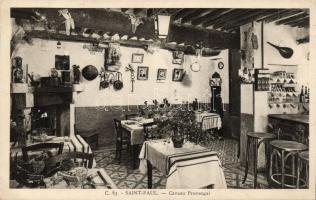 Saint Paul de Vence, Caveau Provencal / cellar, restaurant, interior