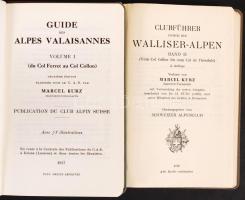 Clubführer des Schweizer Alpen Club Walliser Alpen 1930. + Guide des Alpes Valaisanes - Ferret - Col...
