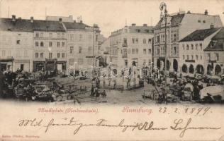 1899 Brno, Brünn; Marktplatz / market place (EK)