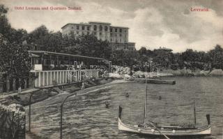 Lovran, Lovrana; Hotel Lovrana, Quarnero Seebad / boat