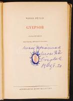 Veres Péter: Gyepsor. Elbeszélések, negyedik, bővített kiadás. Dedikált! Félvászon kötés, kopottas állapotban.