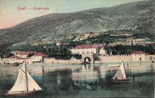 Gruz, Gravosa; sailing boats (wet damage)