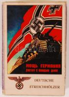 Cca 1944 3 db Wafen-SS gyufásdoboz, jó állapotban