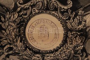 1910 Honvéd végelbocsájtó oklevél nagyon jó állapotban