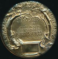 Argentina 1910. "Amerikai Nemzetközi Kongresszus - Centenáriumi Egészségügyi Kiállítás, Buenos ...