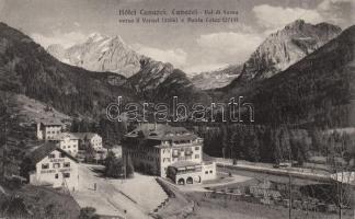 Canazei, Hotel Canazei, Val di Fassa, Vernel, Punta Colaz / hotel, valley, mountains (EK)