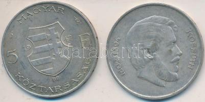 1947. 5Ft Ag "Kossuth" (2x) T:2-
Adamo F8.1