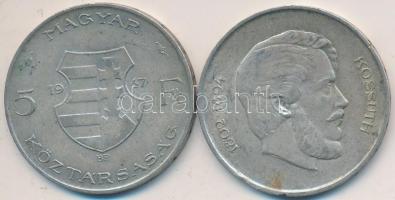 1947. 5Ft Ag "Kossuth" (2x) T:2-
Adamo F8.1