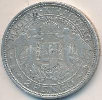 1938. 2P Ag "Madonna" T:2 apró ph
Unger: 1511., Adamo P7