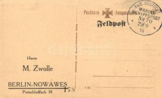 Untergang der englischen Panzerkreuzers 'Aboukir'; Kaiserliche Deutsche Marine / German na...