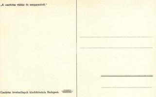 5 db eredeti, megíratlan Márton Lajos grafikai cserkész képeslap / 5 original unused Hungarian scout...