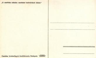 5 db eredeti, megíratlan Márton Lajos grafikai cserkész képeslap / 5 original unused Hungarian scout...