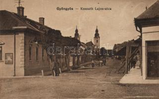 Gyöngyös, Kossuth Lajos utca, üzletek (EK)