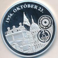 DN A magyar pénz krónikája - 1956. október 23. Ag(0.999) emlékérem, (20g/38,61mm) T:PP Tanúsítvánnyal