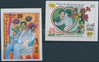 Saddam Hussein 58. születésnapja blokk sor, 58th birthday of Saddam Hussein block set