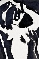 Fáy Dezső (1988-1954): Férfi és nő. Tus, papír, jelzett, 18x14 cm