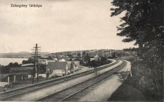 1913 Zebegény, vasúti sínek