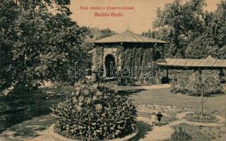 Buziásfürdő, park, József forrás / park, fountain (fl)