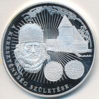 DN "A magyar pénz krónikája - A kereszténység születése" Ag emlékérem, (20g/0.999/38,61mm)...